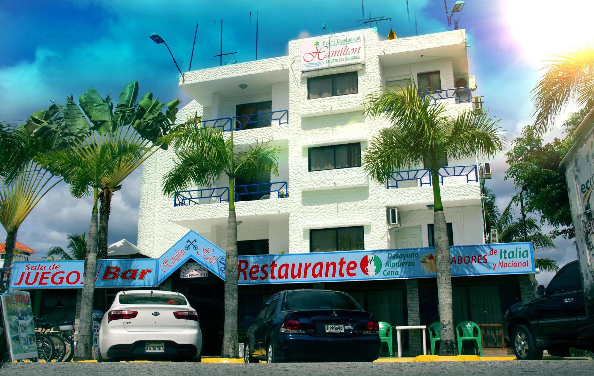 Hotel Restaurant Hamilton Boca Chica Exteriör bild
